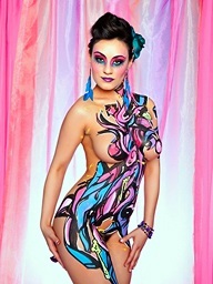 Hot Pink Body Paint