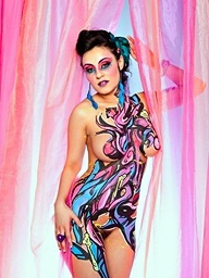 Hot Pink Body Paint